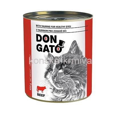 Don Gato konzerva pro kočky - hovězí 850 g