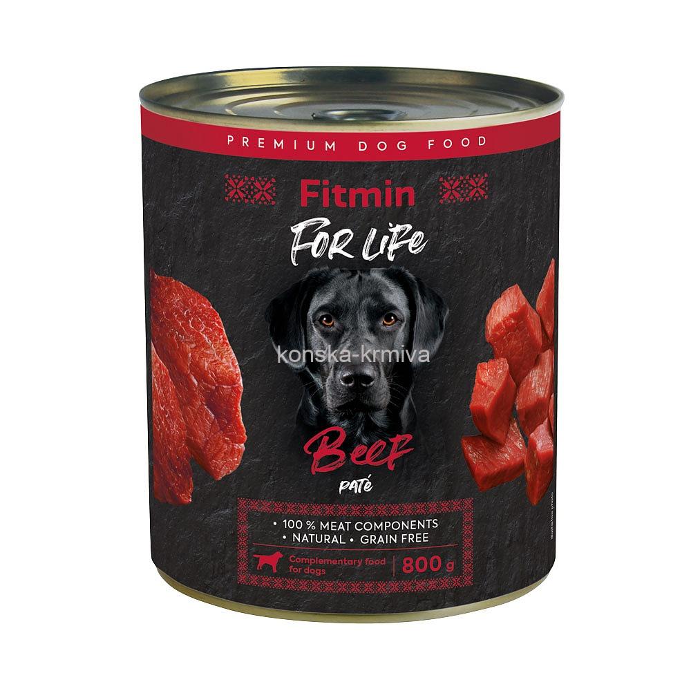 Fitmin For Life Hovězí konzerva pro psy 800g