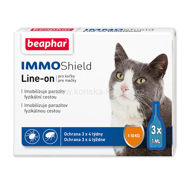 BEAPHAR Line-on IMMO Shield pro kočky 3 ml