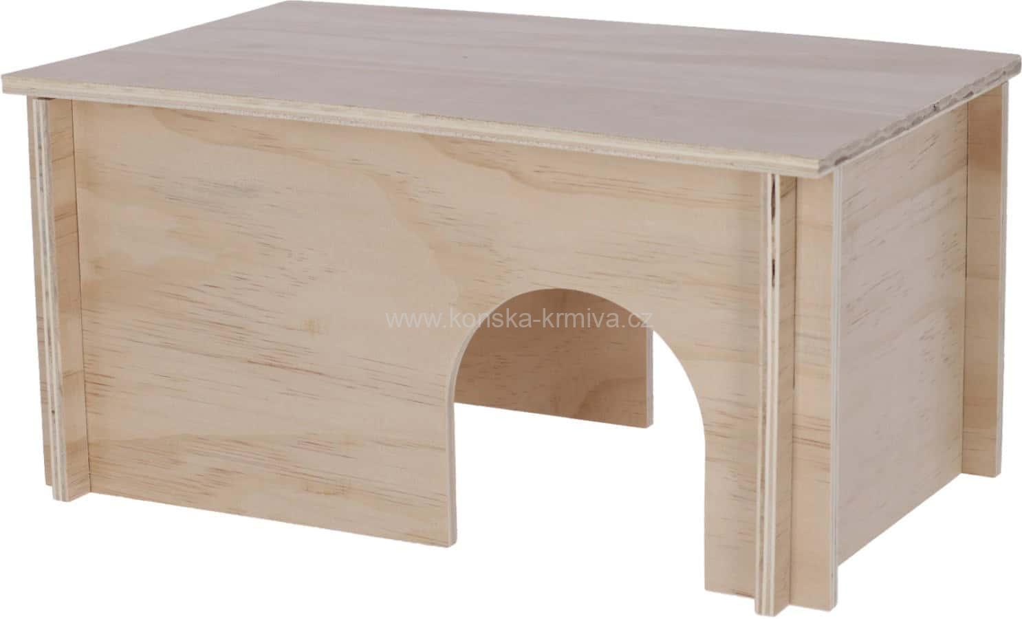 Dřevěný domek pro hlodavce - 38x23x19 cm
