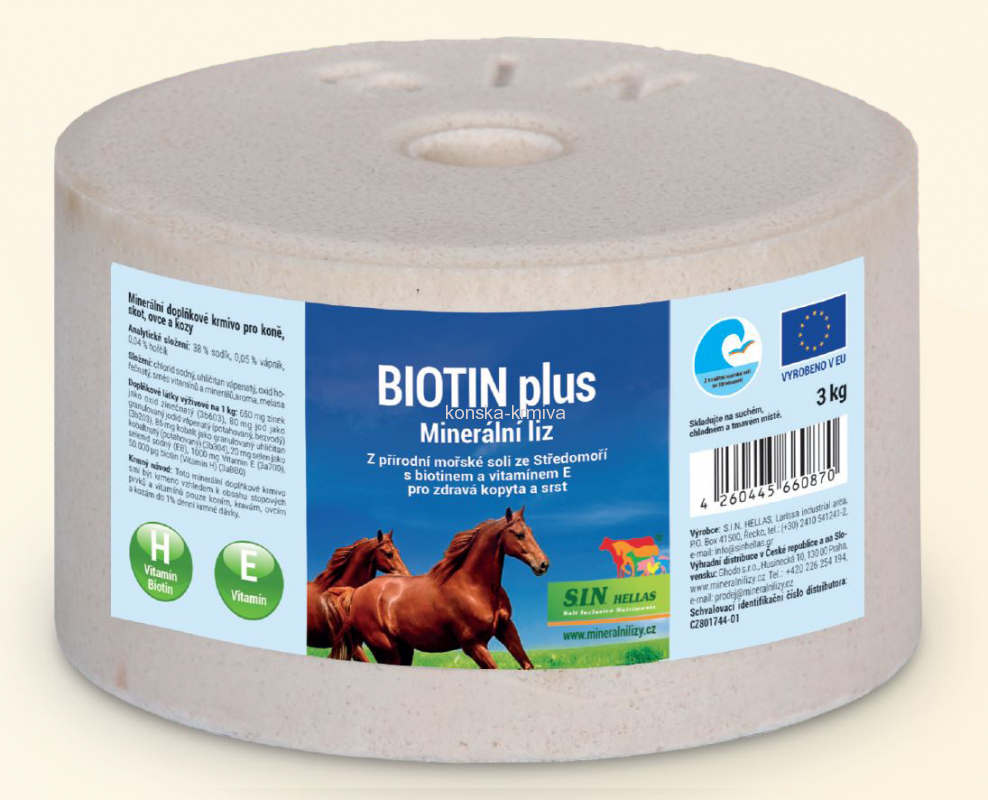 Liz minerální Biotin Plus 3 kg
