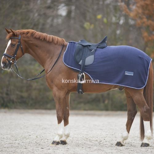 Deka bederní fleecová Waldhausen modrá - pony