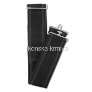 Obřišník, popruh - Elastický kurt na deku - černý