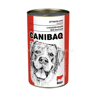 CANIBAQ konzerva pro psy - hovězí 1250 g