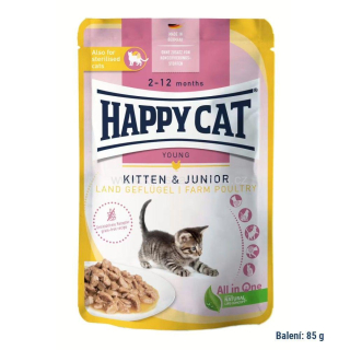 HC Kapsička - Kitten & Junior Drůbež 85 g / Land-Geflügel