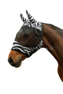 Maska proti hmyzu s ochranou uší Covalliero - zebra