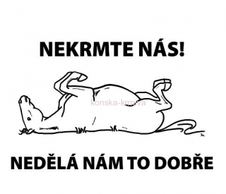 Výstražná cedulka - NEKRMTE NÁS